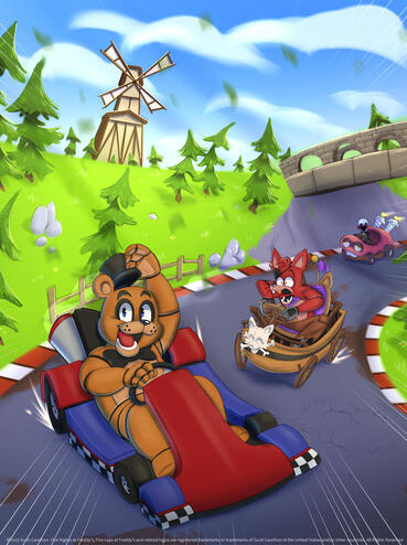 Five Laps at Freddy's Key Art Five Laps at Freddy's Key Art