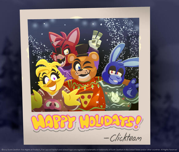 Five Laps at Freddy's Holiday Image Five Laps at Freddy's Holiday Image